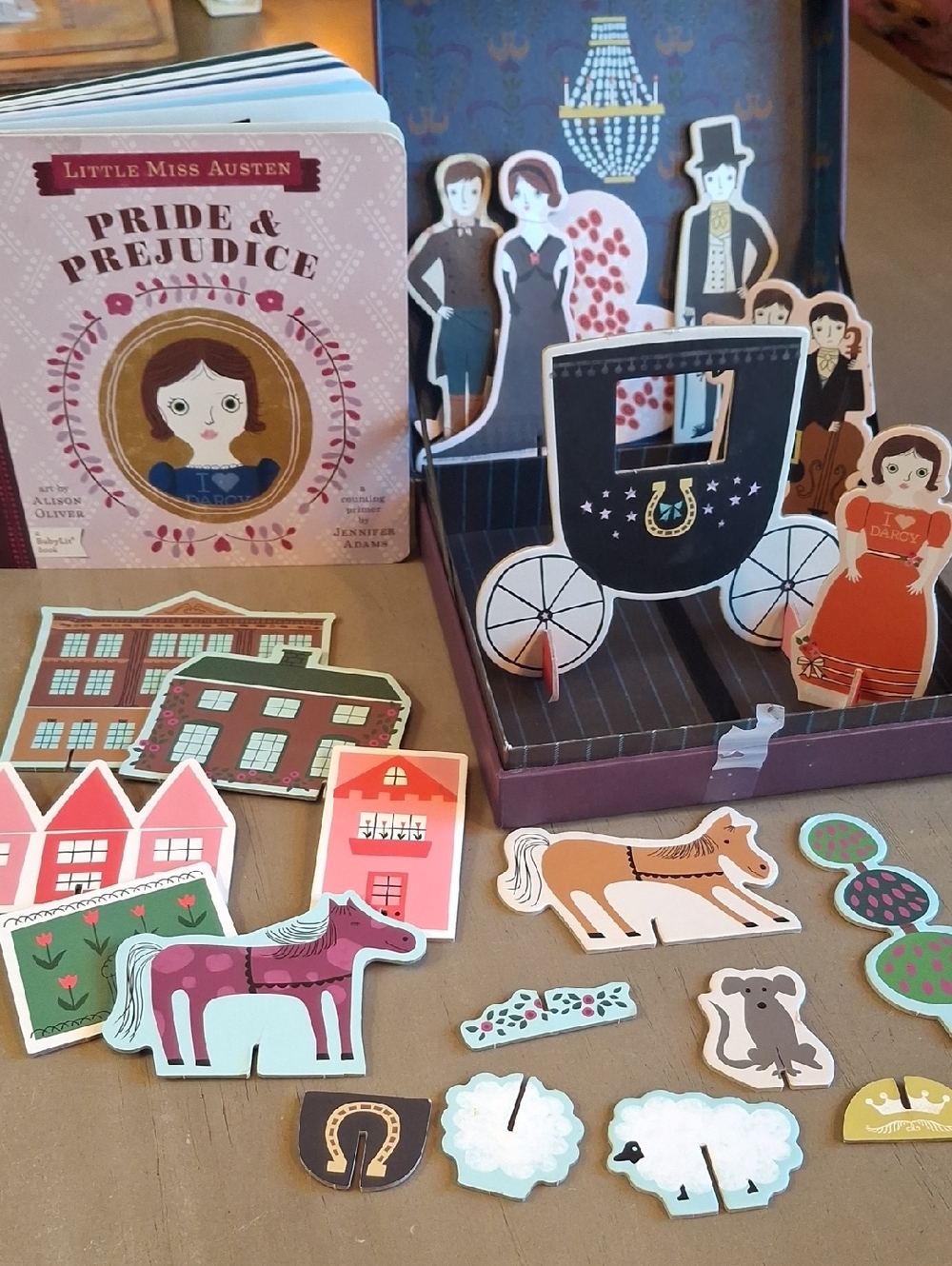 BabyLit Little Miss Pride & Prejudice Pop-Up Play Set And Book